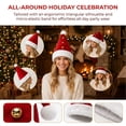 thumbnail image 2 of Wiyuqeen Red Plush Christmas Hat with Jingle Bell Detail Unisex Santa Cap Festive Party Classic Santa Style Headwear for Xmas Decorations Holiday Photo Accessory for Celebration Events, 2 of 10