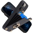 thumbnail image 1 of Wallet Case Compatible with iPhone 12 Pro Max, Case with Card Holder Leather Cover 360°Rotation Ring Kickstand, 1 of 5