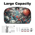 thumbnail image 3 of Hearts Battle Digital Bag with Oxford Cloth Material, Waterproof Travel Case for Cell Phone Charger Cord and Electronics, Charger Pouch and Cord Travel Organizer, 5.9x9.44x3.14 Inches, 3 of 6