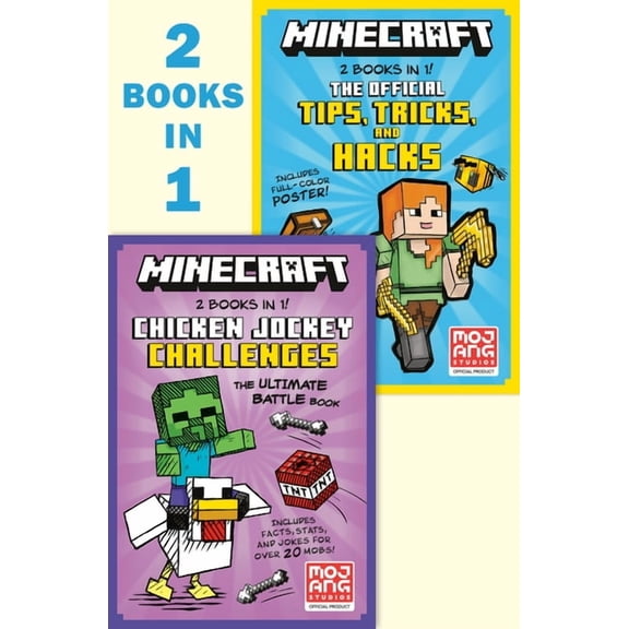 Minecraft 2-In-1: Chicken Jockey Challenges / Tips, Tricks, and Hacks (Minecraft): The Ultimate Battle Book, (Paperback)