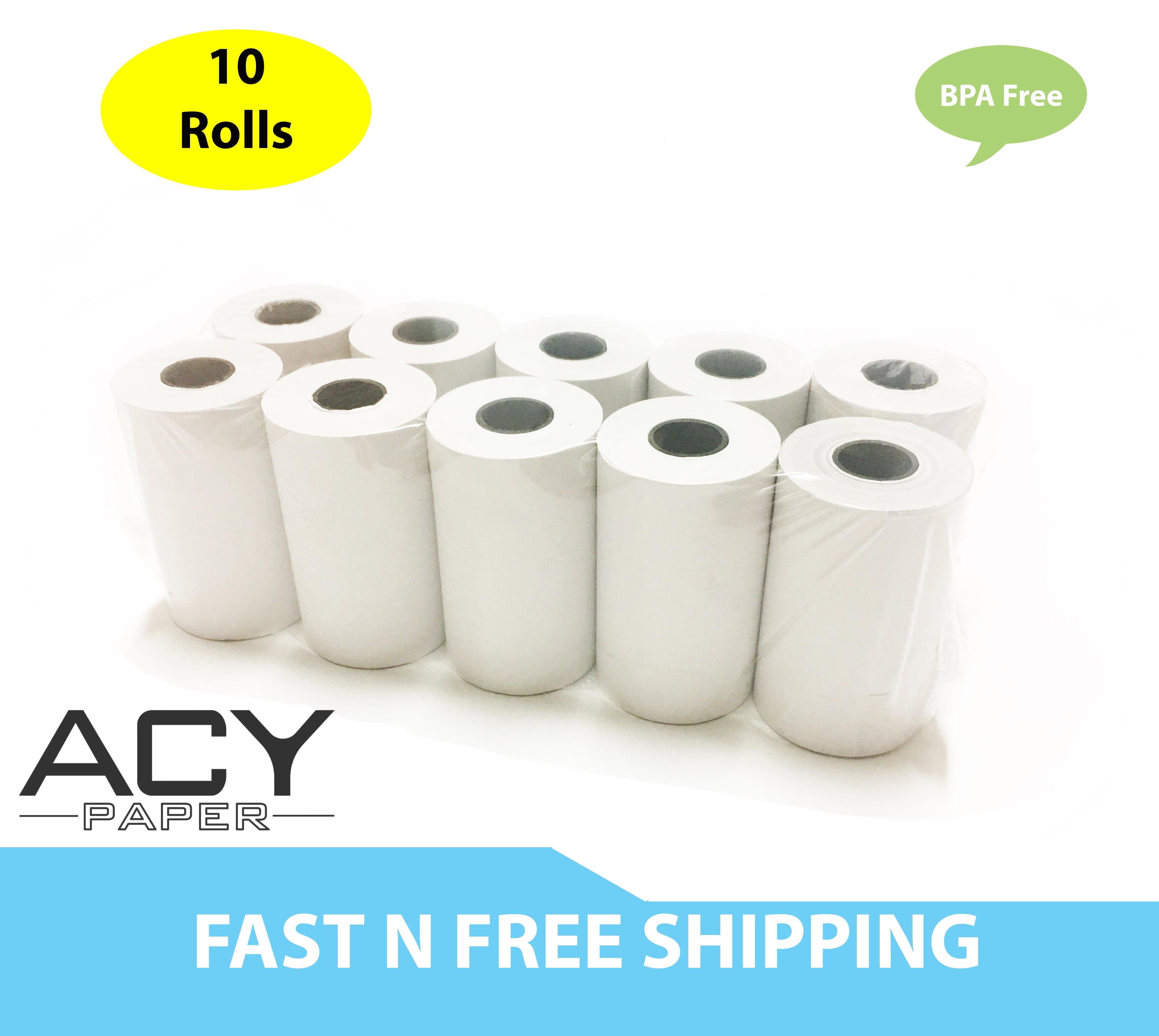 2 1//4 x 50 Thermal Paper 100 Rolls ACYPAPER