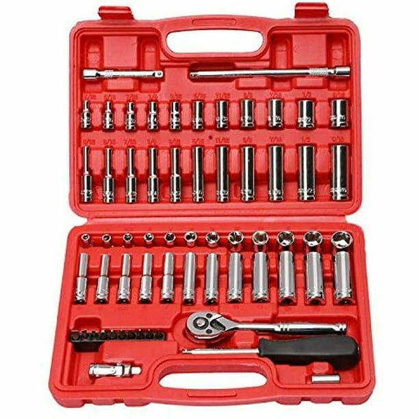 1/4Inch Drive Master Socket Set With Ratchets, Universal Joint