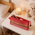 thumbnail image 7 of Under $1 Pencil Case Large Capacity Pencil Pouch Mesh Pencil Box with Rainbow Stripe Pen Bag Stationery Organizer for College Office Desk Supplies by PALIFEUR, 7 of 7