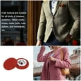 thumbnail image 5 of Uxcell 20pcs 24L Fabric Cloth Covered Button 15mm Round Holes Metal Shank Sewing Buttons for Dress Blouses Red, 5 of 5