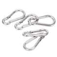 thumbnail image 4 of Spring Snap Hook, 5pcs 50mm Carabiner Clip Stainless Steel  For Hammock For Camping, 4 of 8