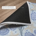 thumbnail image 6 of Addison Rugs Dream Shag Premium Machine Washable Transitional Shells Blue Round Rug, 8' x 8', 6 of 8