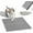 Gray, variant on Litter Box Mat, 24"x 17" EVA Scratch Resistant Litter Trapping Mat, Easy Clean for Scatter Control, Soft Kitty Paws, & Proof for Indoor Use, Gray