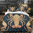 thumbnail image 3 of Home Bedding Set Fish Shell Comforter Cover Set Teen Adult Creative Seafloor Bedspreads,King (90"x104"), 3 of 5