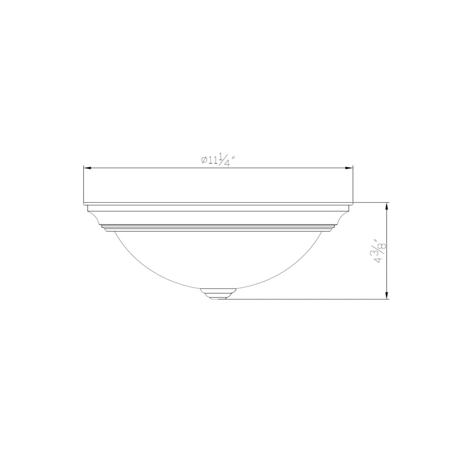 11 Inch Hays Integrated LED Ceiling Light 2-Pack, Indoor, Frosted Glass, Satin Nickel – Design House, WM957916