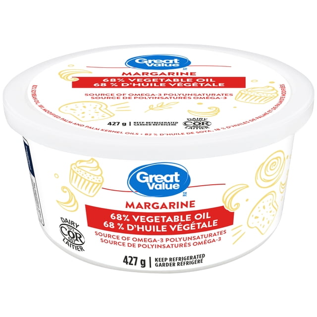 Great Value 68% Vegetable Oil Margarine