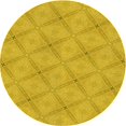 thumbnail image 1 of Ahgly Company Machine Washable Indoor Round Transitional Orange Gold Area Rugs, 3' Round, 1 of 7