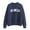 Navy, variant on Bibifish Womens Sweatshirts LA Letter Printed Crewneck Long Sleeve Sweatshirts Spring Fall Casual Loose Fit Cute Pullover Tunic Tops