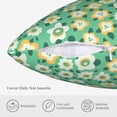 thumbnail image 5 of ZICANCN Green Cute Fresh Daisy Throw Pillow Covers, Bed Couch Sofa Knit Decorative Pillow Covers for Living Room Farmhouse, 22"x22", 5 of 8