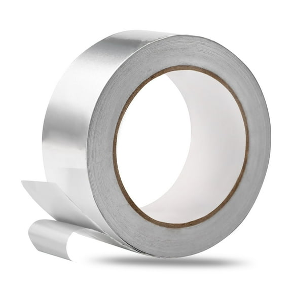 Aluminum Foil Tape Heavy Duty 2 Inch x 99Ft (3.9 Mil), High Temperature HVAC Silver Duct Tape Insulation Adhesive for Metal Repair, Ductwork, Dryer Vent, Patching Hot & Cold Air Ducts