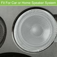 thumbnail image 3 of Unique Bargains 1 Pcs Universal 4.5 Inch Speaker Grills Mesh for Audio Subwoofer 118x124x9mm Grille without Frame White, 3 of 8