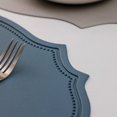thumbnail image 3 of 4Pcs Set Vintage Faux Leather Placemats Waterproof Wipeable Heat Resistant Tablemat for Dining Table Kitchen Non Slip Oilproof Table Place Mat for Christmas, 3 of 4