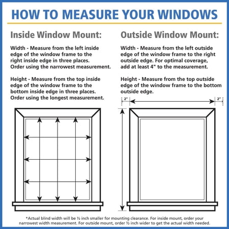 MAINSTAYS 1″ CORDLESS VINYL LIGHT FILTERING MINI BLINDS, WHITE, 48″ W X 64″ L