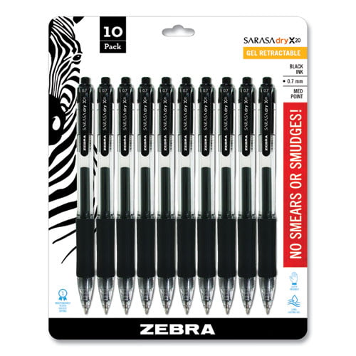 Zebra Pen Sarasa X20 Retractable GEL Ink Pens Bold Point 1.0mm Black Rapid Dr for sale online 