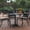 Black, variant on BizChair 27.5'' Black Square Metal Indoor-Outdoor Table with Base