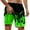 a-Green, variant on Men's Swim Trunk Knee Length Boardshort Printed Swimming Swimsuit Beach Shorts with Pockets Bathing Suit