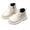 White, variant on Otqutp Boys Girls Winter Chelsea Boots Side Zipper Warm Fleece Lined Ankle Boots Kids Non Slip Fashion Boots for Cold Weather