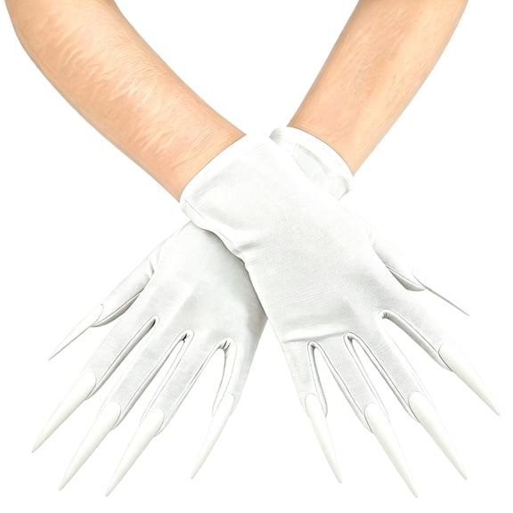 Witch Creature Claw Gloves, Royal Stretchy Party Gloves with Long Nails for Halloween Theme Cosplay