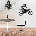 thumbnail image 4 of 1 autocollant mural en PVC noir, motif course automobile, en vinyle, amovible, décoration de maison, neuf, 4 of 4
