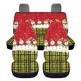 thumbnail image 6 of Jeiento Xmas Car Seat Covers Set of 4 Front and Rear Car Seat Covers Snowman Driver Seat Covers Protector for Women Men Auto Accessory for RV Sedan Truck Interior Christmas Decor, 6 of 7