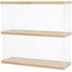 thumbnail image 1 of Vitrina transparente para minifiguras, vitrina acrílica de 2 niveles, estante para exhibición, caja de almacenamiento de madera, 1 of 7