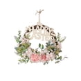 thumbnail image 2 of BiFandian Easter Bunny Wreath, Hanging Artificial Flower Door Sign Decorations, Spring Happy Easter Door Hanger for Farmhouse Porch Wall Fireplace Decor, 2 of 6