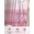 thumbnail image 6 of Sheer Curtains 108 Inches Long 2 Panels Set for Living Room, Pink White Ombre Semi Sheer Curtains for Windows, Romantic Funny Abstract Striped Lines Voile Window Treatments Rod Pocket Curtain, 6 of 7