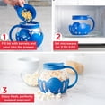 thumbnail image 3 of Ecolution Cocina extras 1.5-Quart vidrio palomitas de maiz poppers - se puede lavar en lavaplatos (Azul), 3 of 5