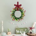 thumbnail image 3 of Pgyong Spring Wreath for Front Door with Frosted Greenery and Berries, All-Season Artificial Wreath for Indoor Outdoor Wall Holiday Decor, 3 of 6