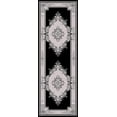 thumbnail image 5 of Glamour Hand Carved Thick Plush Pile Boho Traditional Oriental Floral Area Rug Carpet For Living Room Bedroom (Grey, 2' 6" x 3' 9" Doormat), 5 of 11