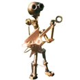 thumbnail image 1 of Metallic Drummer Guitar Windmill, Rock Band Figurine Spinner Windmill Garden Decoration for Outdoor Patio & Yard, Music Gifts, 1 of 5