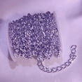 thumbnail image 3 of 16.4Ft White Gold Plated Chain for Jewelry Making Bead Link Chain Connectors Jewelry Supplies Findings, 3 of 6