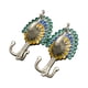 thumbnail image 5 of Ounissouiy 1 Pair Peacock Double Metal Clothes Towel Bag Hook Hanger Wall DIY Plata 2Conjunto, 5 of 6