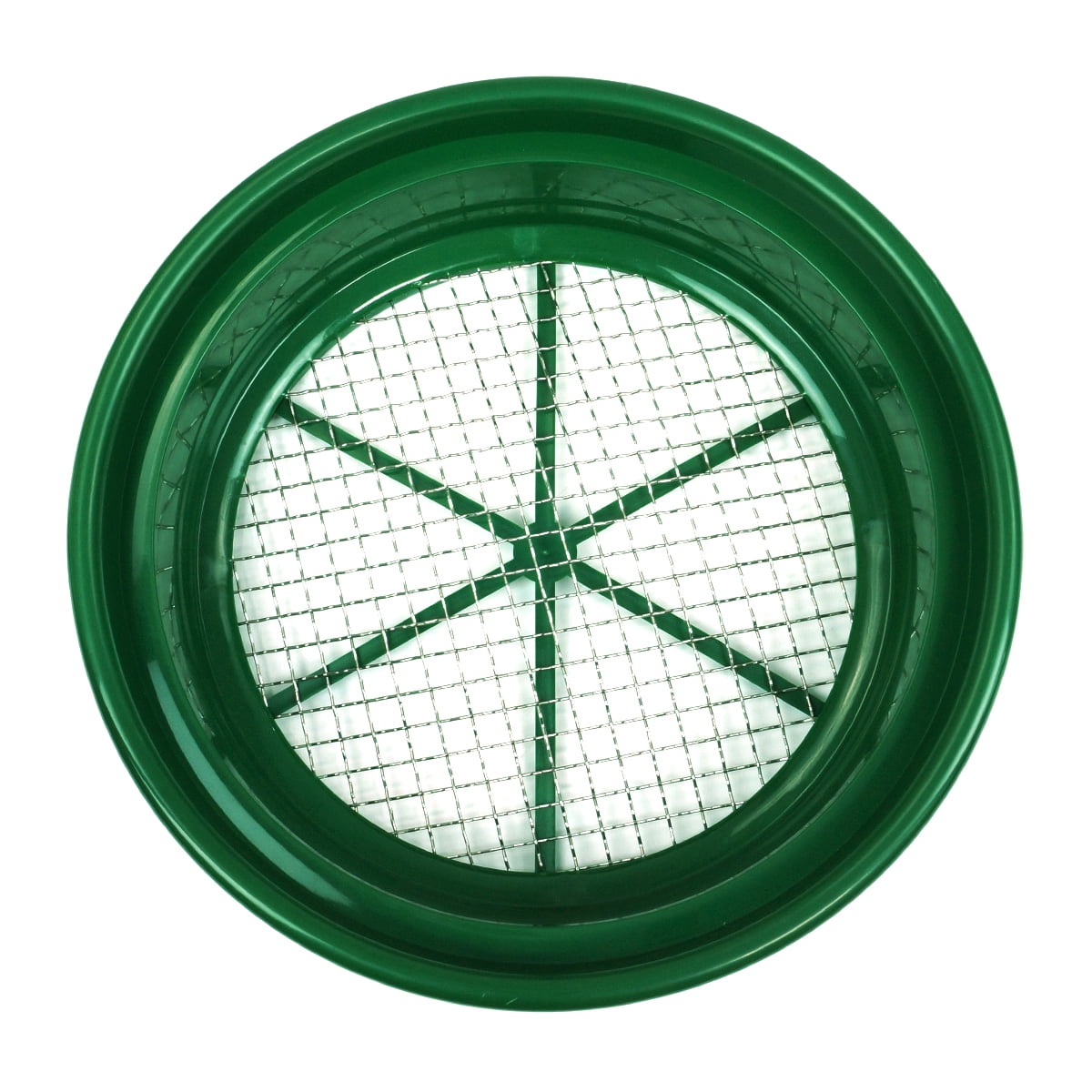 Green Plastic Gold Sifting Pan Classifier 1/2" Mesh Size - Walmart.com