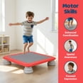 thumbnail image 2 of Yedigre Mini Trampoline for Kids, Indoor Bouncing Board with Non-Slip Base, Sensory Balance Jumping Toy Gift for 3-12 Boys Girls, Max Load 200 lbs, 2 of 9