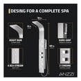 thumbnail image 6 of VISOR Series 60 in. 4-Jetted Full Body Shower Panel System with Heavy Rain Shower and Spray Wand in Brushed Steel, 6 of 11