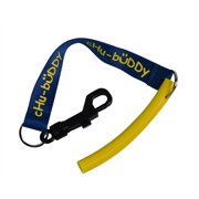 Strong Tube Twin Pack Regular 1/2 Blue and 1/2 Yellow on Navy Clip On Tether