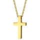 thumbnail image 1 of Versículo de la Biblia Fe Oración Cruz Colgante Simple para Hombres Mujeres, Regalo Religioso de Acero Inoxidable, 1 of 4