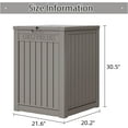 thumbnail image 4 of Package Delivery Box for Outside, 48 Gallon Storage with Lockable Secure, Large Double Wall Resin Outdoor Package Delivery Waterproof (Light Coffee), 4 of 10