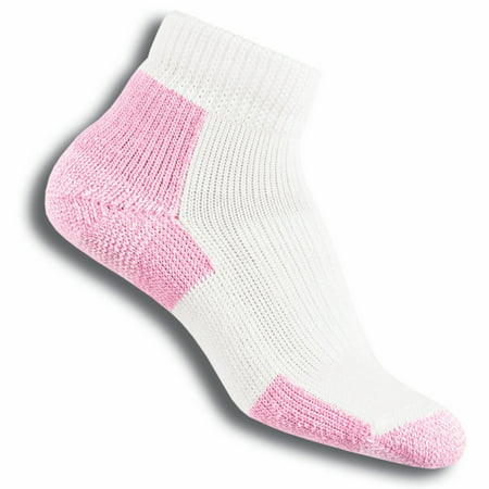Thorlo Socks - DWMXW Women's Distance Walking Socks, Pink (Breast Cancer Awareness),