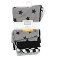 thumbnail image 2 of Hudson Baby Cotton Pants and Leggings, Black Gray Stars, Preemie, 2 of 6