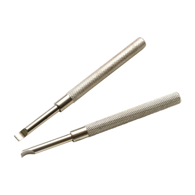 2 herramientas para extraer la tapa trasera del reloj, punta curva, herramientas manuales de relojero, herramienta resistente para extraer la tapa tra