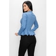 thumbnail image 4 of Long Sleeve Ruffle Zip-up Jacket, 4 of 5
