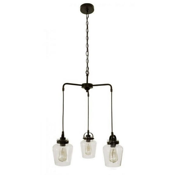 Three Light Chandelier in Transitional Style 22 inches Wide By 22 inches High Bailey Street Home 139-Bel-4260484