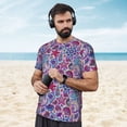 thumbnail image 4 of Wukai Cute Nautical Print Men's Short-Sleeved Mesh T-Shirt,Quick-Dry Short Sleeve Workout T-Shirt-XX-Large, 4 of 8