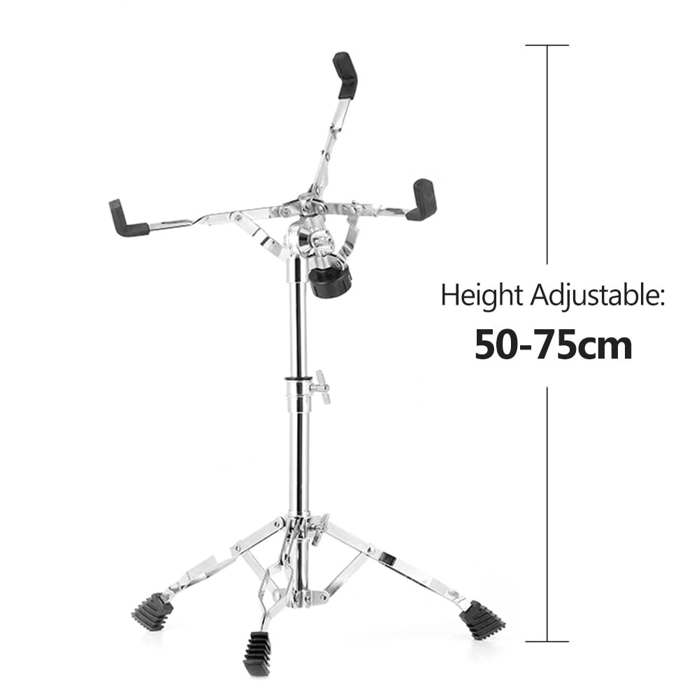 drum tripod stand Tripod 12-inch Galvanized Carbon Steel Drum Tripod Stand 19.7inch-29.5inch Height Adjustable for Dumb Drum Snare Drum Drum Set Supporting